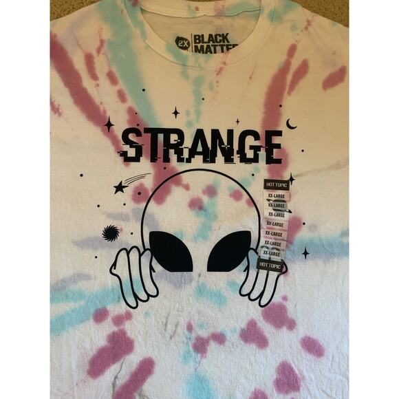NWT Hot Topic Black Matter Alien Tie Dye Tee - Picture 2 of 7